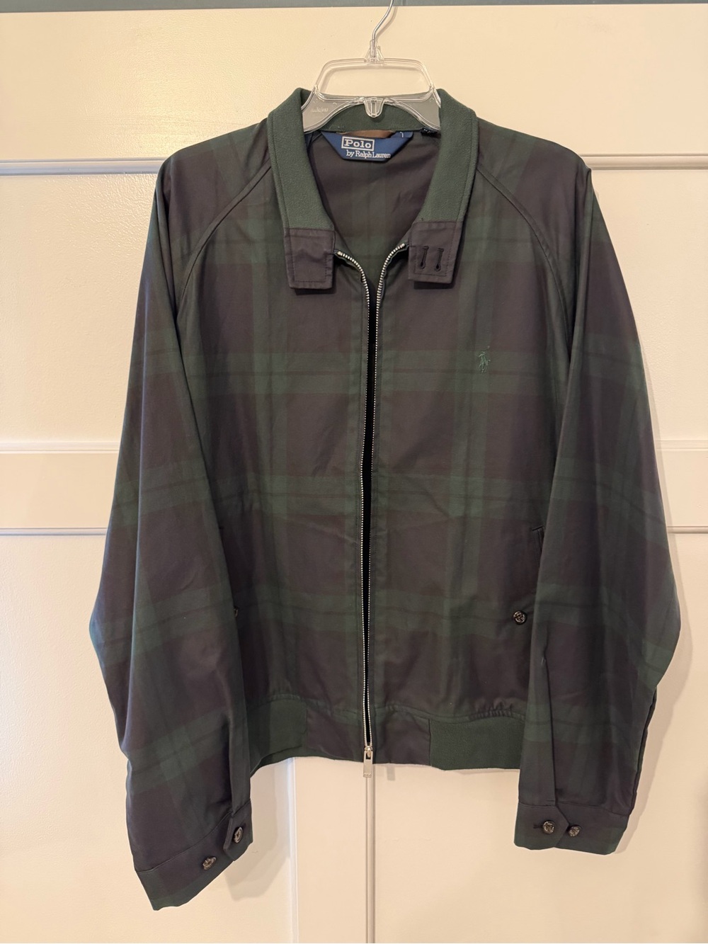 Polo by Ralph Lauren Dark Green Plaid Bomber Jacket